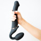 Безремінний страпон з вібрацією Strap-On-Me Vibrating Black M, діаметр 3,3 см, пульт ДК, регульовани Безремінний страпон з вібрацією Strap-On-Me Vibrating Black M, діаметр 3,3 см, пульт ДК, регульовани