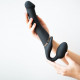 Безремінний страпон з вібрацією Strap-On-Me Vibrating Black M, діаметр 3,3 см, пульт ДК, регульовани Безремінний страпон з вібрацією Strap-On-Me Vibrating Black M, діаметр 3,3 см, пульт ДК, регульовани