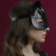 Маска кішечки Feral Feelings - Catwoman Mask, натуральна шкіра, чорна Маска кішечки Feral Feelings - Catwoman Mask, натуральна шкіра, чорна