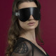 Маска на очі Feral Feelings - Blindfold Mask, натуральна шкіра, чорна Маска на очі Feral Feelings - Blindfold Mask, натуральна шкіра, чорна