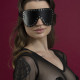 Маска на очі з заклепками Feral Feelings - Blindfold Mask, натуральна шкіра, чорна Маска на очі з заклепками Feral Feelings - Blindfold Mask, натуральна шкіра, чорна
