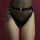 Гартери Feral Feelings - Belt Briefs, трусики, натуральна шкіра, колір чорний Гартери Feral Feelings - Belt Briefs, трусики, натуральна шкіра, колір чорний