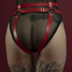 Гартери Feral Feelings - Belt Briefs, трусики, натуральна шкіра, колір червоний Гартери Feral Feelings - Belt Briefs, трусики, натуральна шкіра, колір червоний