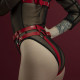 Гартери Feral Feelings - Belt Briefs, трусики, натуральна шкіра, колір червоний Гартери Feral Feelings - Belt Briefs, трусики, натуральна шкіра, колір червоний
