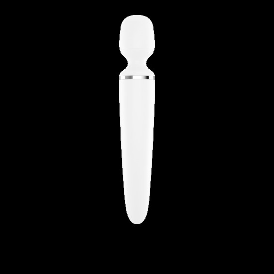 Вібромасажер Satisfyer Wand-er Woman (White/Chrome), водонепроникний, потужний, розмір XXL Вібромасажер Satisfyer Wand-er Woman (White/Chrome), водонепроникний, потужний, розмір XXL