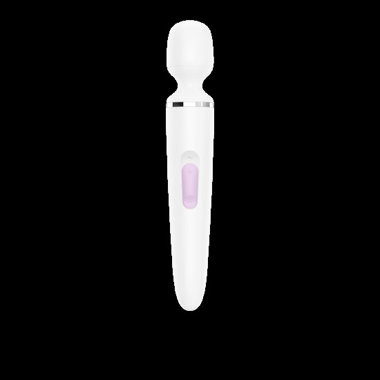 Вібромасажер Satisfyer Wand-er Woman (White/Chrome), водонепроникний, потужний, розмір XXL Вібромасажер Satisfyer Wand-er Woman (White/Chrome), водонепроникний, потужний, розмір XXL