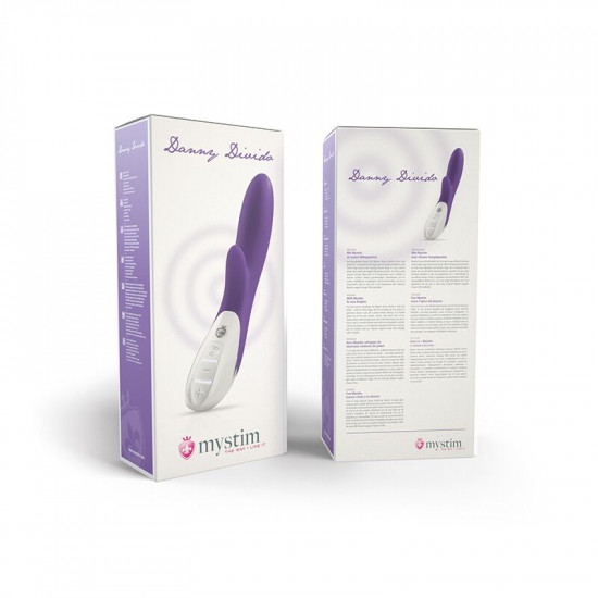 Вибратор-кролик Mystim Danny Divido Purple с глубокой вибрацией, 2 мотора