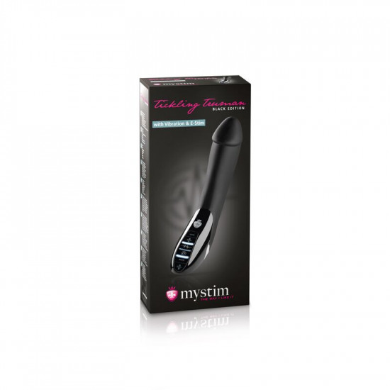 Вибратор с электростимуляцией Mystim Tickling Truman eStim Black, миостимулятор