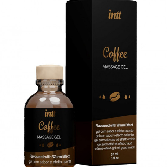 Массажный гель для интимных зон Intt Coffee (30 мл) разогревающий