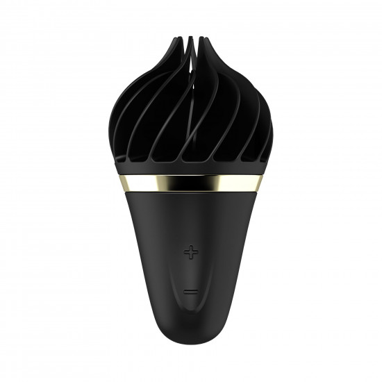 Мороженка спінатор Satisfyer Lay-On - Sweet Treat Black/Gold, 10 режимів роботи, водонепроникна Мороженка спінатор Satisfyer Lay-On - Sweet Treat Black/Gold, 10 режимів роботи, водонепроникна