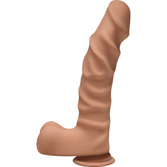 Фалоімітатор Doc Johnson The D - Ragin D - 9 Inch With Balls - ULTRASKYN - Caramel, діаметр 5,1 см Фалоімітатор Doc Johnson The D - Ragin D - 9 Inch With Balls - ULTRASKYN - Caramel, діаметр 5,1 см