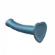 Насадка для страпону Strap-On-Me Mono Density Dildo M Blue, діам. 3,3 см, одношаровий силікон, гнучк Насадка для страпону Strap-On-Me Mono Density Dildo M Blue, діам. 3,3 см, одношаровий силікон, гнучк