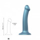 Насадка для страпону Strap-On-Me Mono Density Dildo M Blue, діам. 3,3 см, одношаровий силікон, гнучк Насадка для страпону Strap-On-Me Mono Density Dildo M Blue, діам. 3,3 см, одношаровий силікон, гнучк