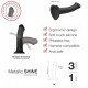 Насадка для страпону Strap-On-Me Mono Density Dildo M Blue, діам. 3,3 см, одношаровий силікон, гнучк Насадка для страпону Strap-On-Me Mono Density Dildo M Blue, діам. 3,3 см, одношаровий силікон, гнучк
