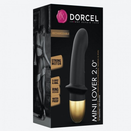 Вібратор Dorcel Mini Lover Black 2.0 перезаряджається, для точки G і масажу простати Вібратор Dorcel Mini Lover Black 2.0 перезаряджається, для точки G і масажу простати