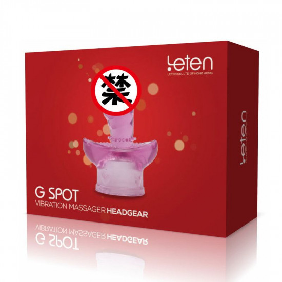 Насадка для вибромассажера Leten G SPOT HEADGEAR - 5 (40 x 92 мм) Насадка для вибромассажера Leten G SPOT HEADGEAR - 5 (40 x 92 мм)