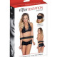 Фіксатор для талії і рук Fetish Tentation Waist and Wrist Straps з маскою на очі Фіксатор для талії і рук Fetish Tentation Waist and Wrist Straps з маскою на очі