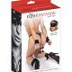 Хрестовина для ніг і рук Fetish Tentation Cross Ankle and Wrist Straps з маскою на очі Хрестовина для ніг і рук Fetish Tentation Cross Ankle and Wrist Straps з маскою на очі