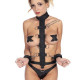 Регульований ремінь для шиї і зап'ясть Fetish Tentation Harness Straps for Neck з маскою на очі Регульований ремінь для шиї і зап'ясть Fetish Tentation Harness Straps for Neck з маскою на очі