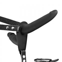 Подвійний страпон Fetish Tentation Strap-On with Double Dildo Black