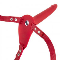 Страпон з вібрацією Fetish Tentation Vibrating Strap-On with Dildo Red