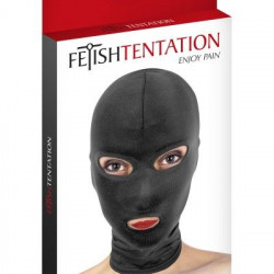 Капюшон для БДСМ з відкритими очима та ротом Fetish Tentation