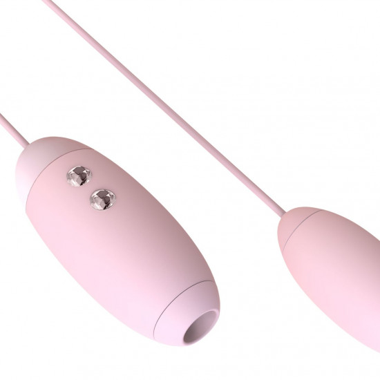 Вакуумний стимулятор з віброяйцем 2-в-1 KISTOY Miss VV Pink Вакуумний стимулятор з віброяйцем 2-в-1 KISTOY Miss VV Pink
