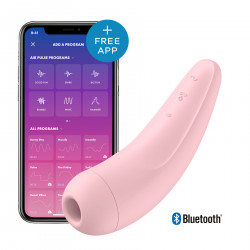 Вакуумний кліторальний стимулятор Satisfyer Curvy 2+ Pink з керуванням через інтернет