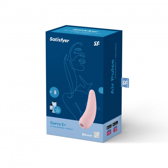 Вакуумний кліторальний стимулятор Satisfyer Curvy 2+ Pink Вакуумний кліторальний стимулятор Satisfyer Curvy 2+ Pink