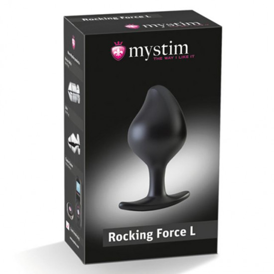 Силіконова анальна пробка Mystim Rocking Force L для електростимулятора, діаметр 4,7 см Силіконова анальна пробка Mystim Rocking Force L для електростимулятора, діаметр 4,7 см
