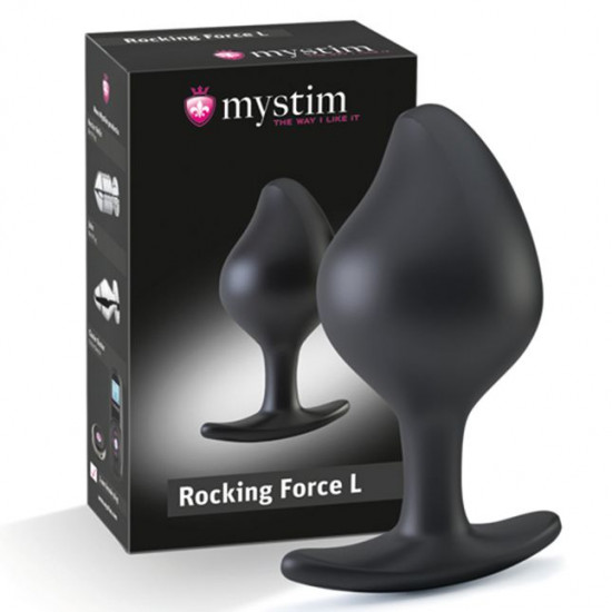 Силіконова анальна пробка Mystim Rocking Force L для електростимулятора, діаметр 4,7 см Силіконова анальна пробка Mystim Rocking Force L для електростимулятора, діаметр 4,7 см