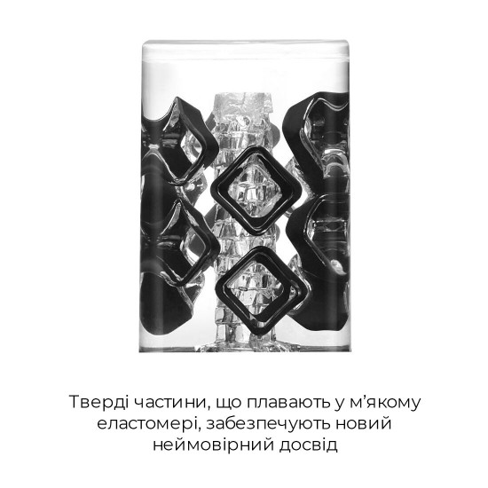 Мастурбатор Tenga Crysta Block, унікальний рельєф, стимулювальні щільні блоки, прозорий матеріал Мастурбатор Tenga Crysta Block, унікальний рельєф, стимулювальні щільні блоки, прозорий матеріал