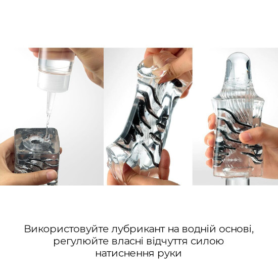 Мастурбатор Tenga Crysta Block, унікальний рельєф, стимулювальні щільні блоки, прозорий матеріал Мастурбатор Tenga Crysta Block, унікальний рельєф, стимулювальні щільні блоки, прозорий матеріал