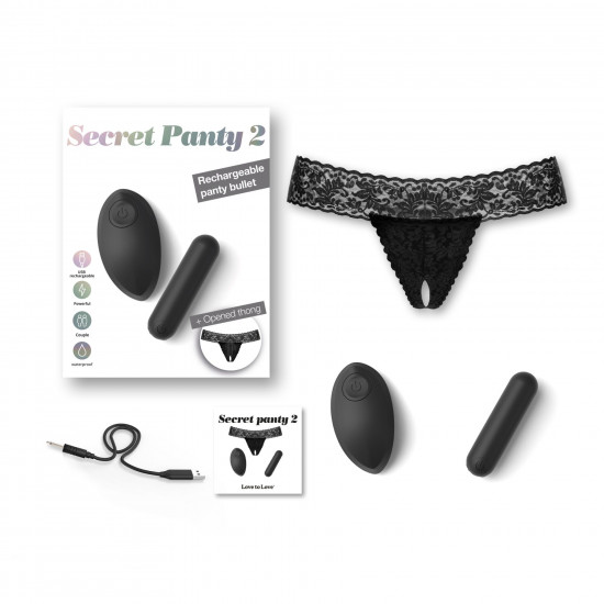 Вібратор Love To Love SECRET PANTY 2, в комплекті трусики, віброкуля, пульт ДК, 10 режимів роботи Вібратор Love To Love SECRET PANTY 2, в комплекті трусики, віброкуля, пульт ДК, 10 режимів роботи