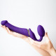 Безремінний страпон з вібрацією Strap-On-Me Vibrating Violet M, діаметр 3,3 см, пульт ДК, регульован Безремінний страпон з вібрацією Strap-On-Me Vibrating Violet M, діаметр 3,3 см, пульт ДК, регульован