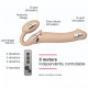 Безремінний страпон з вібрацією Strap-On-Me Vibrating Flesh L, діаметр 3,7 см, пульт ДК, регульовани Безремінний страпон з вібрацією Strap-On-Me Vibrating Flesh L, діаметр 3,7 см, пульт ДК, регульовани