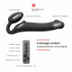Безремінний страпон з вібрацією Strap-On-Me Vibrating Black L, діаметр 3,7см, пульт ДК, регульований Безремінний страпон з вібрацією Strap-On-Me Vibrating Black L, діаметр 3,7см, пульт ДК, регульований