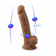 Фаллоимитатор SilexD Johnny Caramel (MODEL 1 size 7in), двухслойный, силикон+Silexpan, диаметр 3,8см