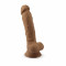 Фалоімітатор SilexD Johnny Caramel (MODEL 1 size 7in), двошаровий, силікон + Silexpan, діаметр 3,8см