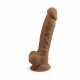 Фаллоимитатор SilexD Johnny Caramel (MODEL 1 size 7in), двухслойный, силикон+Silexpan, диаметр 3,8см