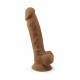 Фаллоимитатор SilexD Johnny Caramel (MODEL 1 size 7in), двухслойный, силикон+Silexpan, диаметр 3,8см