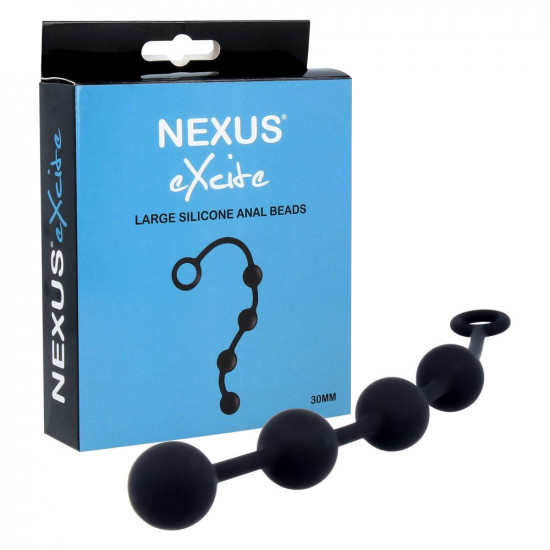 Анальні кульки Nexus Excite Large Anal Beads, силікон, макс. діаметр 3 см Анальні кульки Nexus Excite Large Anal Beads, силікон, макс. діаметр 3 см