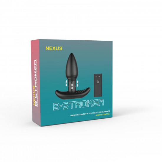 Анальна вібропробка Nexus B-stroker з масажними намистинами на ніжці з пультом Д/КУ Анальна вібропробка Nexus B-stroker з масажними намистинами на ніжці з пультом Д/КУ