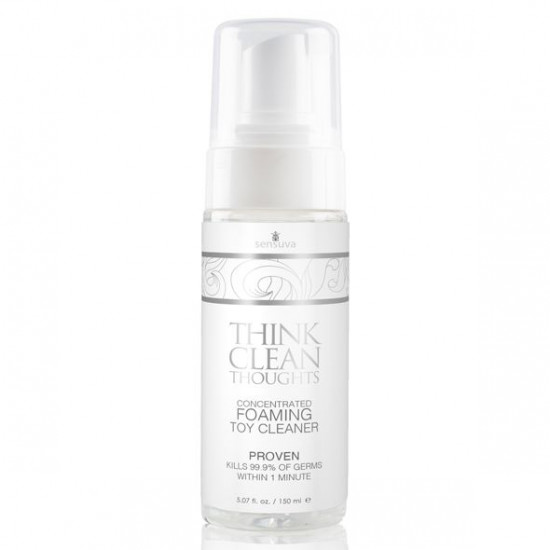 Концентрована очищувальна пінка для іграшок Sensuva Think Clean Thoughts Foaming 150 мл Концентрована очищувальна пінка для іграшок Sensuva Think Clean Thoughts Foaming 150 мл