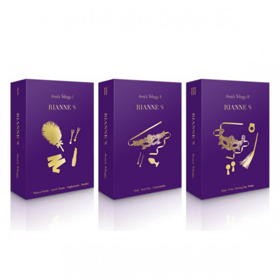 Романтичний подарунковий набір RIANNE S Ana's Trilogy Set I: помада-вібратор, пір'їнка, затискачі дл Романтичний подарунковий набір RIANNE S Ana's Trilogy Set I: помада-вібратор, пір'їнка, затискачі дл