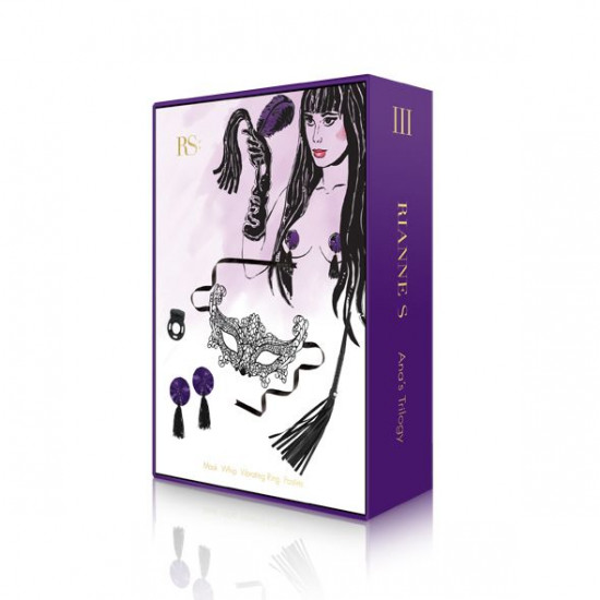 Романтичний подарунковий набір RIANNE S Ana's Trilogy Set III: ерекційне кільце, ажурна маска на обл Романтичний подарунковий набір RIANNE S Ana's Trilogy Set III: ерекційне кільце, ажурна маска на обл