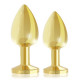 Набір металевих анальних пробок із кристалом RIANNE S – Booty Plug Luxury Set, діаметр 3 та 3,5 см Набір металевих анальних пробок із кристалом RIANNE S – Booty Plug Luxury Set, діаметр 3 та 3,5 см