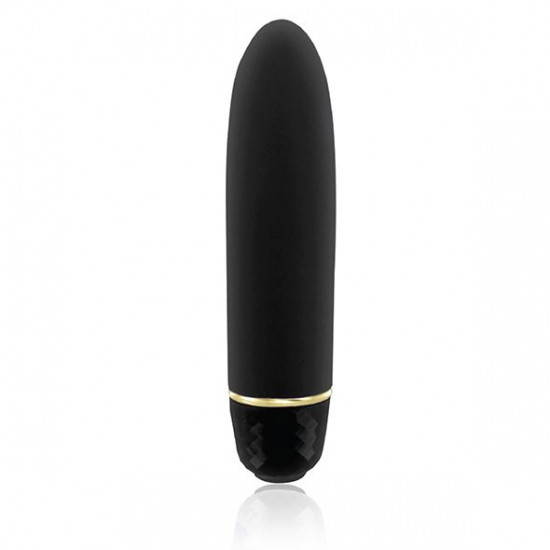 Вибропуля RIANNE S – Classique Vibe мини-вибратор на 7 режимов, чехол-косметичка Stud Black