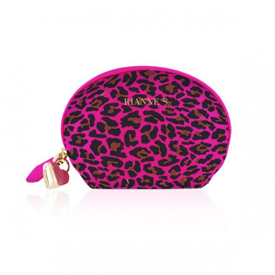 Мінівібромасажер Rianne S: Lovely Leopard Purple, 10 режимів роботи, косметичка-чохол, мед.силікон Мінівібромасажер Rianne S: Lovely Leopard Purple, 10 режимів роботи, косметичка-чохол, мед.силікон