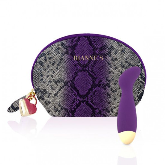 Вібратор для точки G Rianne S: Boa Mini Purple, 10 режимів роботи, медичний силікон, косметичка-чохо Вібратор для точки G Rianne S: Boa Mini Purple, 10 режимів роботи, медичний силікон, косметичка-чохо